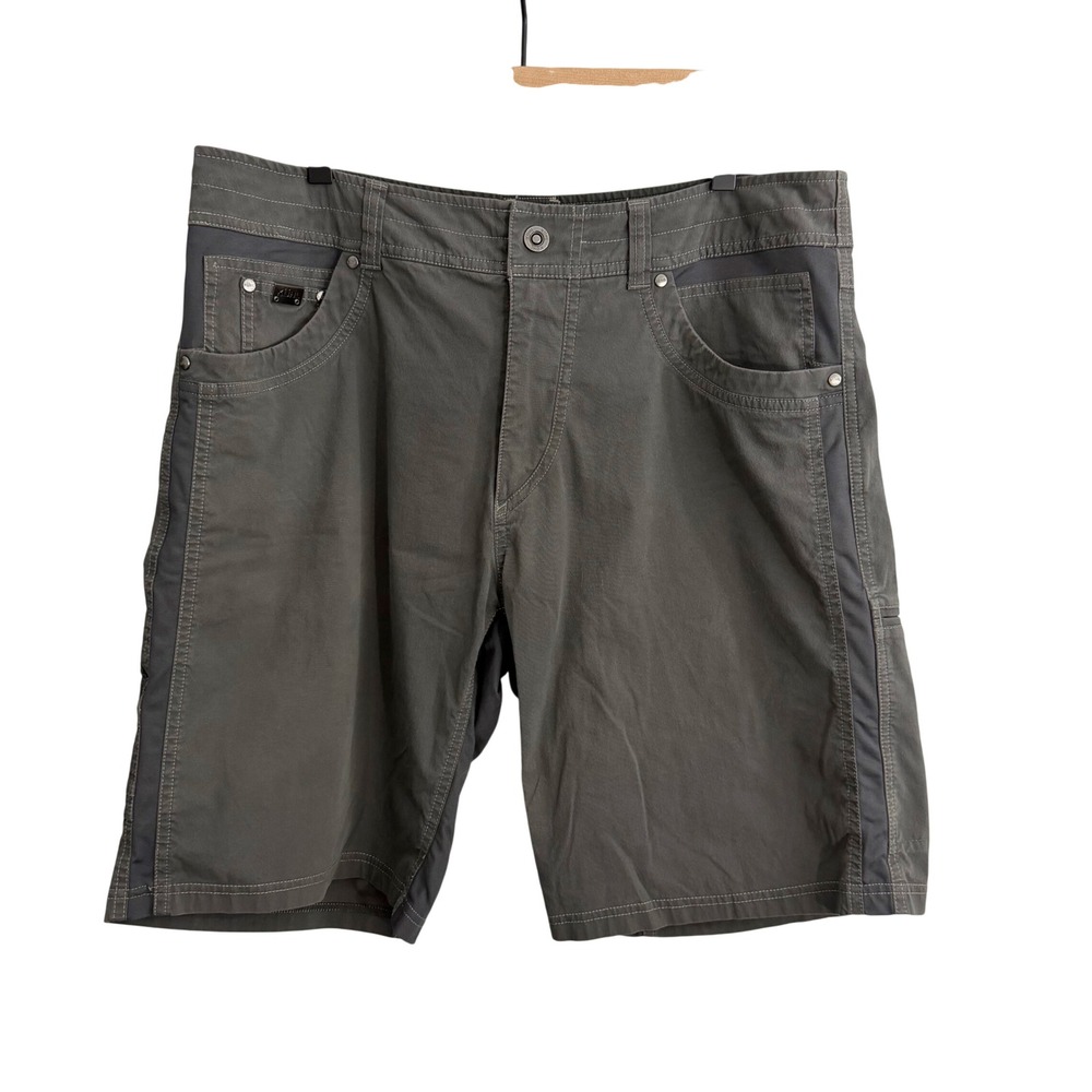 Kuhl Men's Cargo Shorts Gray Size 36 Hiking Outdoors Gorpcore Dadcore Granola